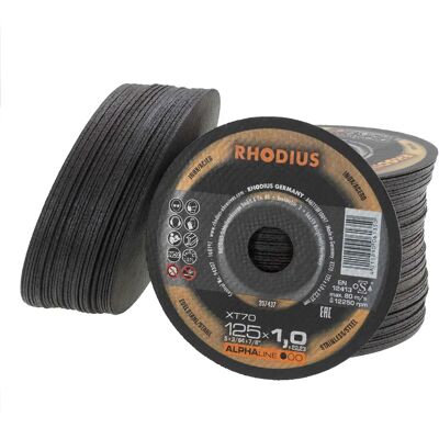 Rhodius XT70 Trennscheibe - Extra Dünn - 125mm - Stahl/Edelstahl Rhodius XT70 Trennscheibe - Extra Dünn - 125mm - Stahl/Edelstahl