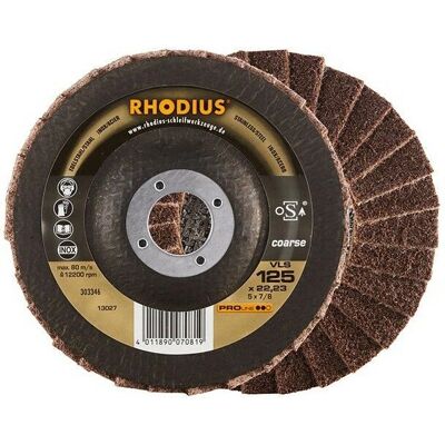 Disco abrasivo grueso VLS 125mm Rhodius Disco abrasivo grueso VLS 125mm Rhodius