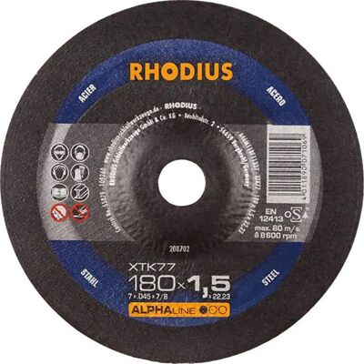 Rhodius ALPHAline XTK77 Trennscheibe - 180mm - Stahl Rhodius ALPHAline XTK77 Trennscheibe - 180mm - Stahl
