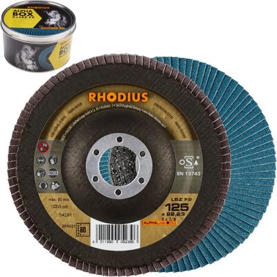 Rhodius LSZ F2 Grinding Disc - 125mm, inox, K80, 5 pcs Rhodius LSZ F2 Grinding Disc - 125mm, inox, K80, 5 pcs