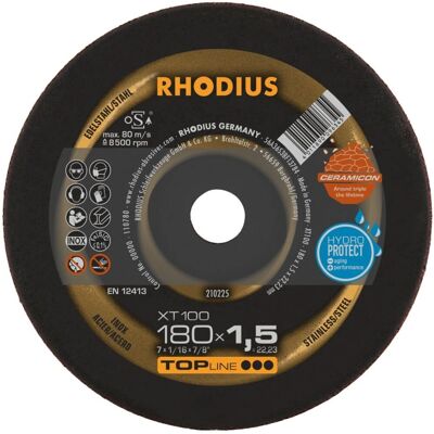 Rhodius - Disco de corte XT100 - Disco para acero inoxidable Rhodius - Disco de corte XT100 - Disco para acero inoxidable