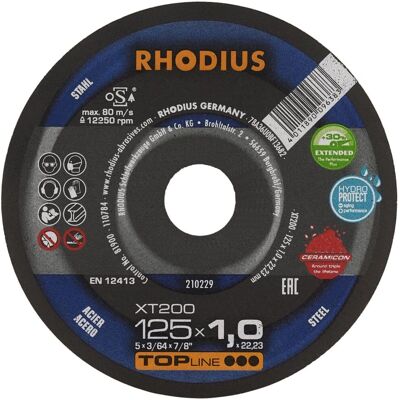 Rhodius RHO 210229 - Trennscheibe - Stahl, Keramik, 125mm Rhodius RHO 210229 - Trennscheibe - Stahl, Keramik, 125mm