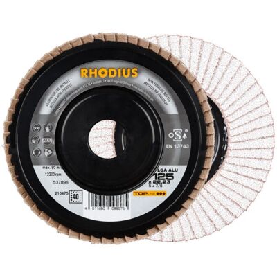 Rhodius 210475 Disque segmenté - 125mm, P40, métaux non ferreux - Publicité Rhodius 210475 Disque segmenté - 125mm, P40, métaux non ferreux - Publicité