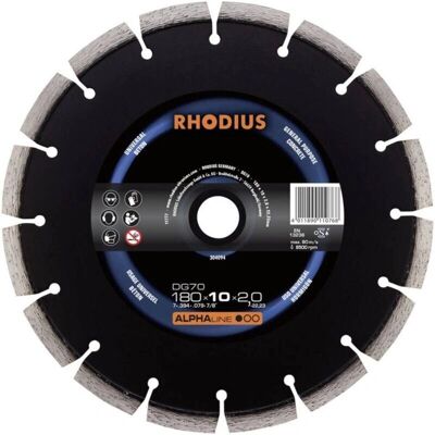 Rhodius DG70 Diamanttrennscheibe - Beton - 230mm Rhodius DG70 Diamanttrennscheibe - Beton - 230mm