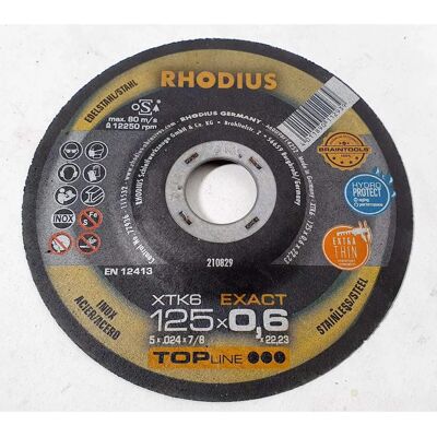 Rhodius XTK6 exakt 210829 Dünnschneidscheibe - Edelstahl Rhodius XTK6 exakt 210829 Dünnschneidscheibe - Edelstahl