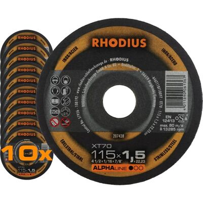 Rhodius XT70 Zaagschijf - Roestvrij staal, Duurzaam, Laag vermogen Rhodius XT70 Zaagschijf - Roestvrij staal, Duurzaam, Laag vermogen