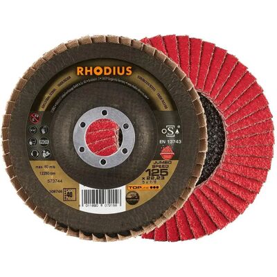 Rhodius Flap Disc - Jumbo Speed - 125mm - Stainless Steel Rhodius Flap Disc - Jumbo Speed - 125mm - Stainless Steel