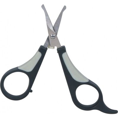 Trixie Pet Grooming Scissors - Stainless Steel, Black, Grey - 9cm - Face and Paws Trixie Pet Grooming Scissors - Stainless Steel, Black, Grey - 9cm - Face and Paws