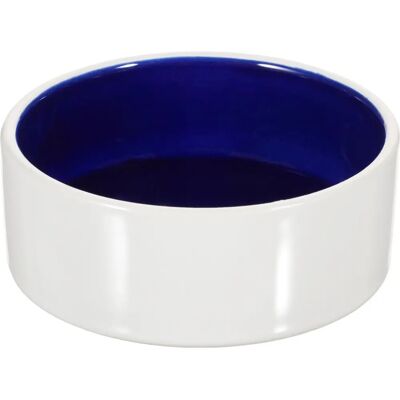 Trixie Dog Ceramic Bowl - 12 cm - Blue and Cream - Food & Water Dispenser Trixie Dog Ceramic Bowl - 12 cm - Blue and Cream - Food & Water Dispenser