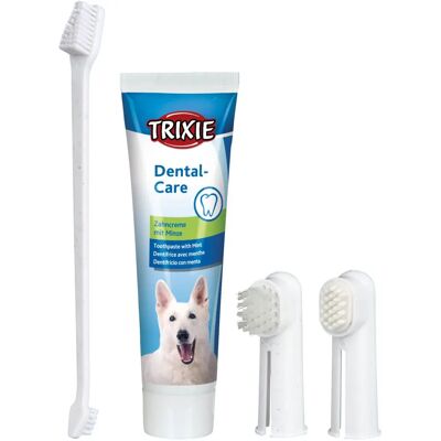 Trixie 2561 Pet Oral Care Treatment - Pet Dental Hygiene Kit - Dog, White Trixie 2561 Pet Oral Care Treatment - Pet Dental Hygiene Kit - Dog, White