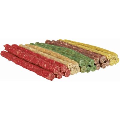 Trixie Multi-Coloured Dog/Cat Chewing Rolls - 100 Chews Trixie Multi-Coloured Dog/Cat Chewing Rolls - 100 Chews