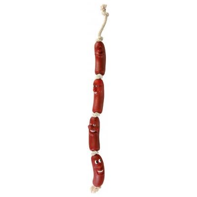 Trixie Salsicce su una Corda - Giocattolo per Cani Trixie Salsicce su una Corda - Giocattolo per Cani