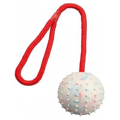 Trixie Dog Toy Natural Rubber Ball on Rope - 7 x 30cm Trixie Dog Toy Natural Rubber Ball on Rope - 7 x 30cm