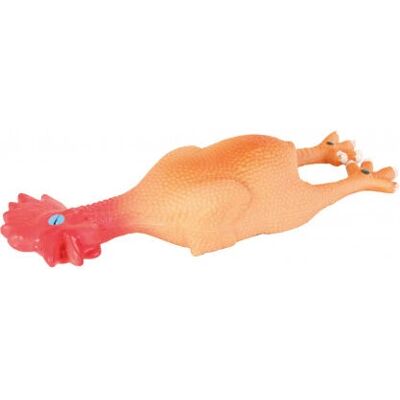 Jouet en latex Trixie pour chiens - Poulet - 23cm Jouet en latex Trixie pour chiens - Poulet - 23cm