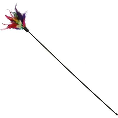 Trixie Cat Toy Playing Rod with Feathers - 50cm - Cat Toy Kitten Play Feathers Teaser Trixie Cat Toy Playing Rod with Feathers - 50cm - Cat Toy Kitten Play Feathers Teaser