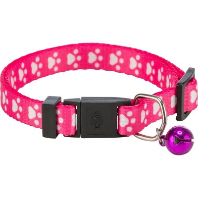 Collier élastique pour chats avec motif de pattes - Trixie - Taille unique - Publicité Collier élastique pour chats avec motif de pattes - Trixie - Taille unique - Publicité
