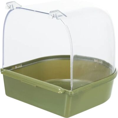 Accessorio per il bagno degli animali Trixie - Design semicircolare in plastica Accessorio per il bagno degli animali Trixie - Design semicircolare in plastica