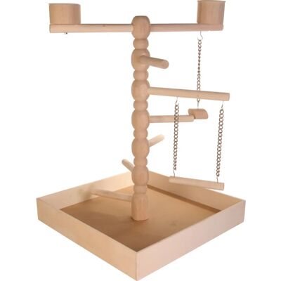 Trixie Kleine Dier Habitat Decor - Houten Speelplaats 41x55x41 cm Trixie Kleine Dier Habitat Decor - Houten Speelplaats 41x55x41 cm