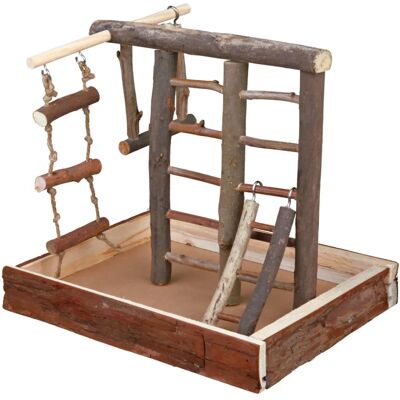 Trixie 5660 Small Animal Habitat Decor - Natural Wooden Playground Trixie 5660 Small Animal Habitat Decor - Natural Wooden Playground