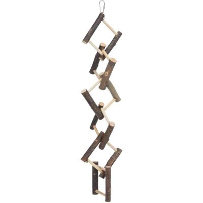 Trixie Kleintier-Habitat-Dekor - Natürliche Leiter 2 Sprossen 50cm Trixie Kleintier-Habitat-Dekor - Natürliche Leiter 2 Sprossen 50cm