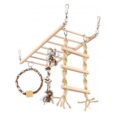Trixie 6905 Hängeleiter und Brücke für Ratten und Frettchen - Kleintier Spielzeug Trixie 6905 Hängeleiter und Brücke für Ratten und Frettchen - Kleintier Spielzeug
