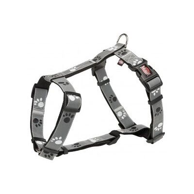 Trixie Black/Grey Dog Harness - Reflective, M/L - Dog Harness Trixie Black/Grey Dog Harness - Reflective, M/L - Dog Harness