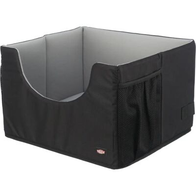 Scaun auto pentru câini Trixie 45x28x40cm - Negru/Gri Scaun auto pentru câini Trixie 45x28x40cm - Negru/Gri