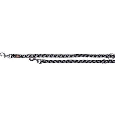 Trixie Black Reflective Adjustable Dog Leash - 2m Trixie Black Reflective Adjustable Dog Leash - 2m
