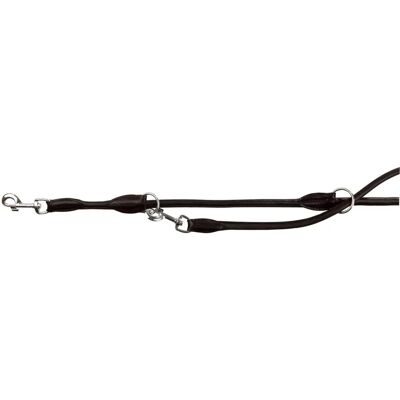 Trixie Leder Hundeleine - Verstellbar, 2m, Schwarz - Hundeleine Trixie Leder Hundeleine - Verstellbar, 2m, Schwarz - Hundeleine