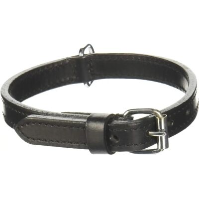 Coleira de Couro Preto Trixie para Cães XS/S - Acessórios para Cães Coleira de Couro Preto Trixie para Cães XS/S - Acessórios para Cães