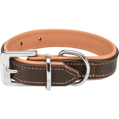 Collare in Pelle Active Comfort di Trixie - Collare per cani - Marrone/Beige chiaro - XS/S Collare in Pelle Active Comfort di Trixie - Collare per cani - Marrone/Beige chiaro - XS/S