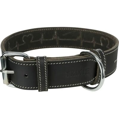 Trixie Black Heartbeat Dog Collar - Large Trixie Black Heartbeat Dog Collar - Large