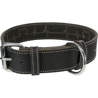 Trixie Leather Heartbeat Collar - L/XL - Dog Collar Trixie Leather Heartbeat Collar - L/XL - Dog Collar
