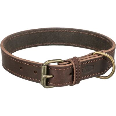 Collare in pelle Trixie per cane - L - 48-56 cm - Marrone scuro Collare in pelle Trixie per cane - L - 48-56 cm - Marrone scuro