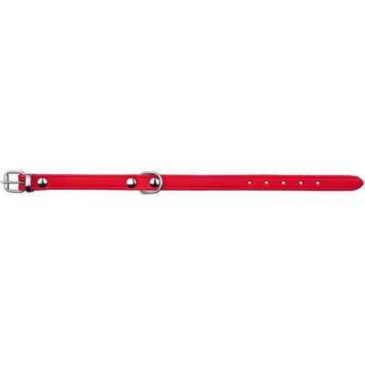 Coleira para Cães TRIXIE Grande - Couro, Vermelho, 45-54cm Coleira para Cães TRIXIE Grande - Couro, Vermelho, 45-54cm