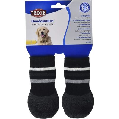 Trixie Große Schwarze Hundesocken - Rutschfeste Gummibeschichtung Trixie Große Schwarze Hundesocken - Rutschfeste Gummibeschichtung