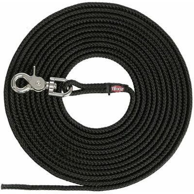 Trixie Hundeleine - 5m/6mm - Schwarz - Robust, Leicht, Für Lange Spaziergänge Trixie Hundeleine - 5m/6mm - Schwarz - Robust, Leicht, Für Lange Spaziergänge