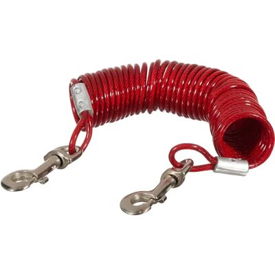 Guinzaglio da giardino a spirale rosso Trixie - Supporta 50kg Guinzaglio da giardino a spirale rosso Trixie - Supporta 50kg