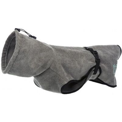 Trixie Dog Bathrobe Terrycloth - L 60cm Grey Trixie Dog Bathrobe Terrycloth - L 60cm Grey