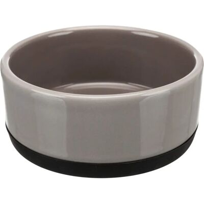 Trixie Ceramic Dog Bowl with Rubber Rings - 0.4 l / 12 cm Dog Feeder Trixie Ceramic Dog Bowl with Rubber Rings - 0.4 l / 12 cm Dog Feeder