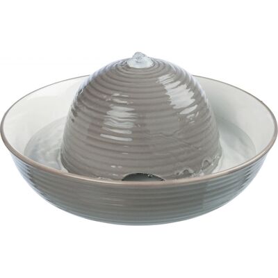 Trixie Ceramiczny poidło dla psa i kota - 1,5L, Szare i Białe Trixie Ceramiczny poidło dla psa i kota - 1,5L, Szare i Białe