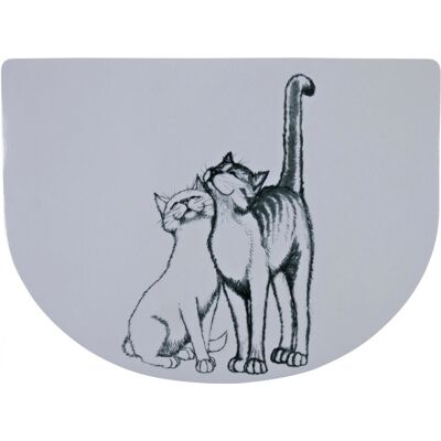 Trixie Katzennapfunterlage - Grau - Fressmatte Trixie Katzennapfunterlage - Grau - Fressmatte