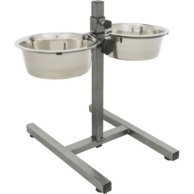 Trixie Hundefutterstation Aluminium 1,8 L Verstellbarer Stand Schwarz Trixie Hundefutterstation Aluminium 1,8 L Verstellbarer Stand Schwarz