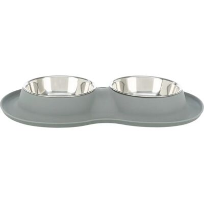 Trixie Hunde/Katzen Napf-Set - Grau Edelstahl, 14cm, 2 Stück Trixie Hunde/Katzen Napf-Set - Grau Edelstahl, 14cm, 2 Stück