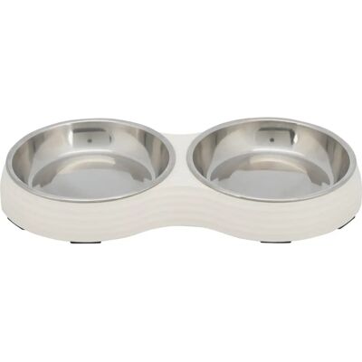 Ensemble de bols pour chats Trixie en mélamine et acier inoxydable Ensemble de bols pour chats Trixie en mélamine et acier inoxydable