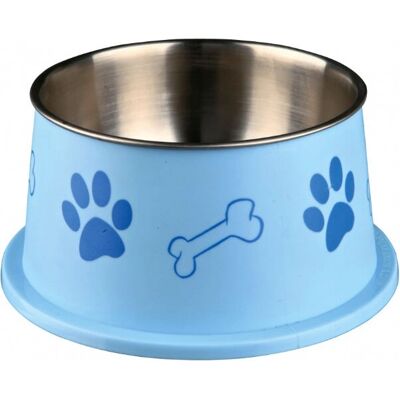 Trixie Dog/Cat Bowl - Stainless Steel, Plastic Coated - 0.9L - Non-slip Trixie Dog/Cat Bowl - Stainless Steel, Plastic Coated - 0.9L - Non-slip