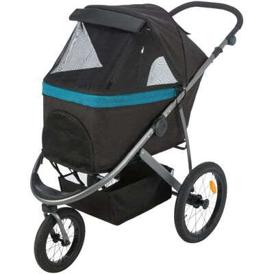 Trixie Haustierbuggy Schwarz/Petrol - Für bis zu 20 kg Trixie Haustierbuggy Schwarz/Petrol - Für bis zu 20 kg