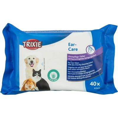 Trixie 29419 Lingettes pour animaux - Soin des oreilles - 40 pcs - Publicité Trixie 29419 Lingettes pour animaux - Soin des oreilles - 40 pcs - Publicité