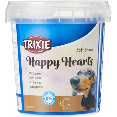 Trixie Soft Snack Happy Hearts Lamm 500g - Hundgodis Trixie Soft Snack Happy Hearts Lamm 500g - Hundgodis