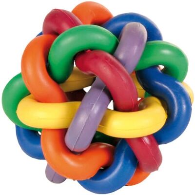 Trixie Hundespielzeug - Mehrfarbiger Gummiball Ø 7cm Trixie Hundespielzeug - Mehrfarbiger Gummiball Ø 7cm